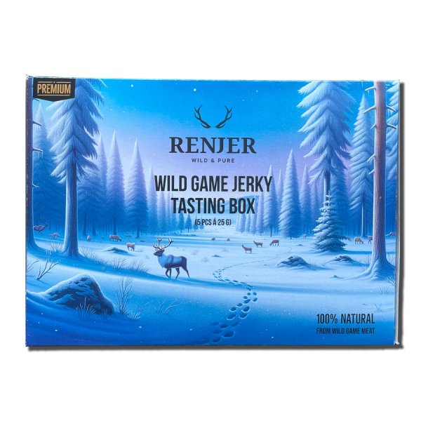 Renjer Wild Game Jerky Tasting Box 5-pack